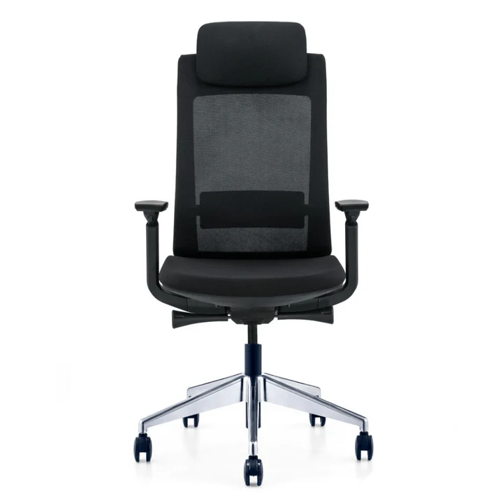 Greta Ergonomic High Back Chair (Black) - Modern Office Furniture Dubai