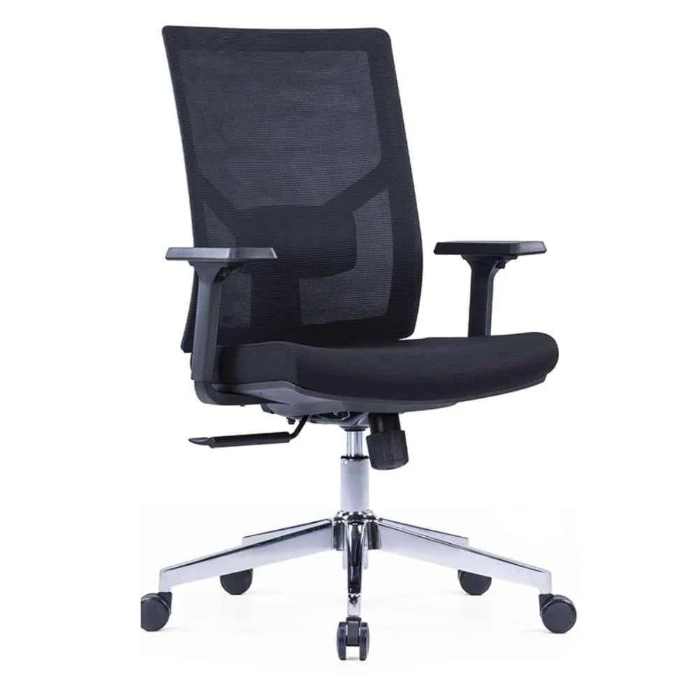 Lea Ergonomic Medium Back Chair (Black)