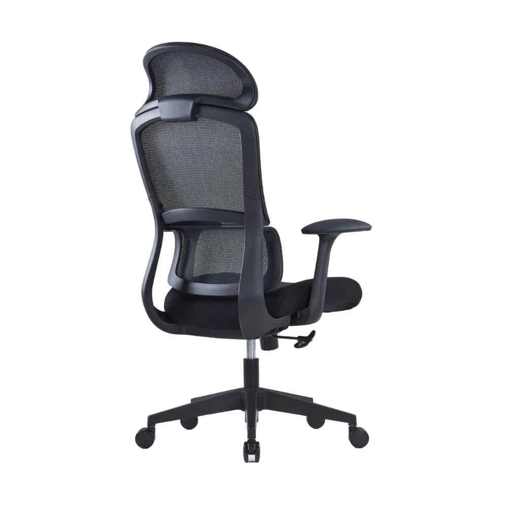 Mila Ergonomic High Back Chair (Black)