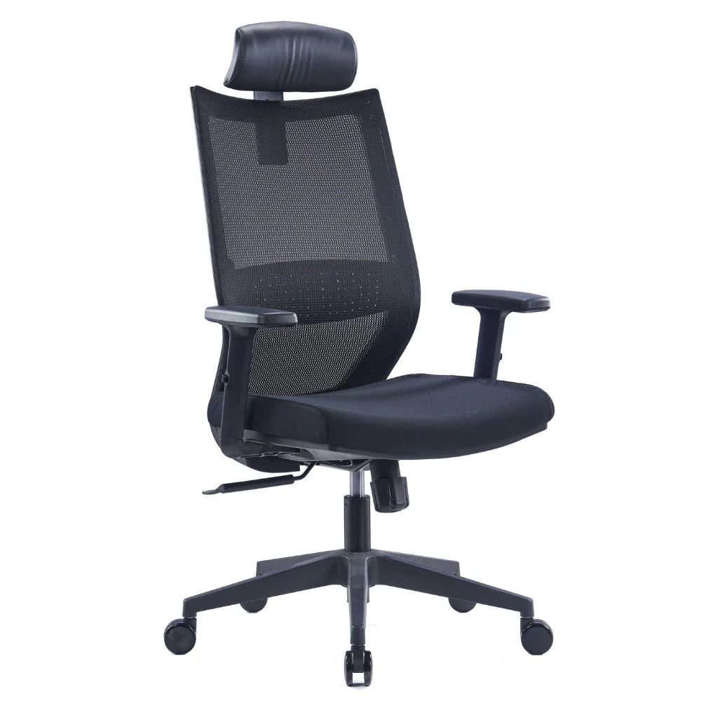 Vera Ergonomic High Back Chair (Black)