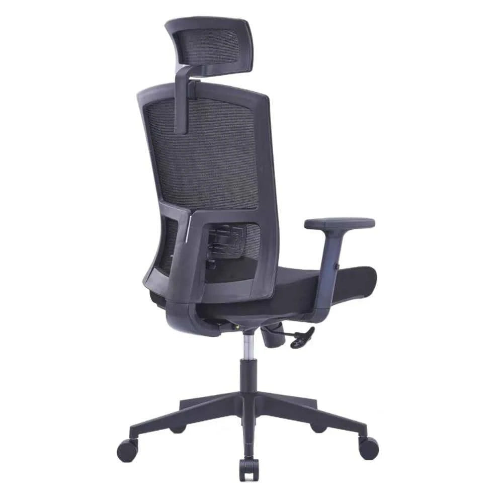 Anna Ergonomic High Back Chair (Black)