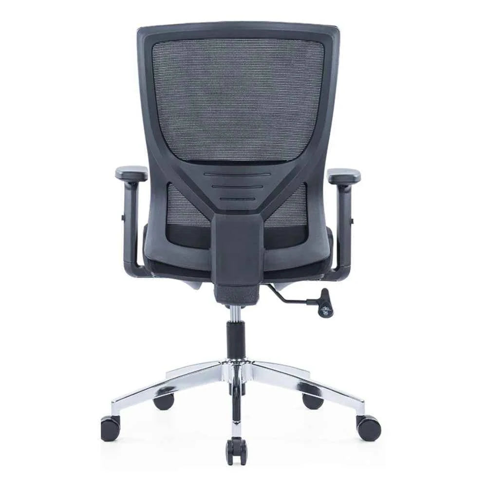 Ella Ergonomic Medium Back Chair (Black)