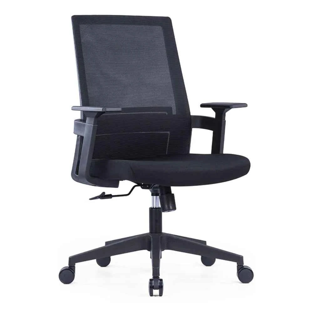 Clara Ergonomic Medium Back Chair (Black)