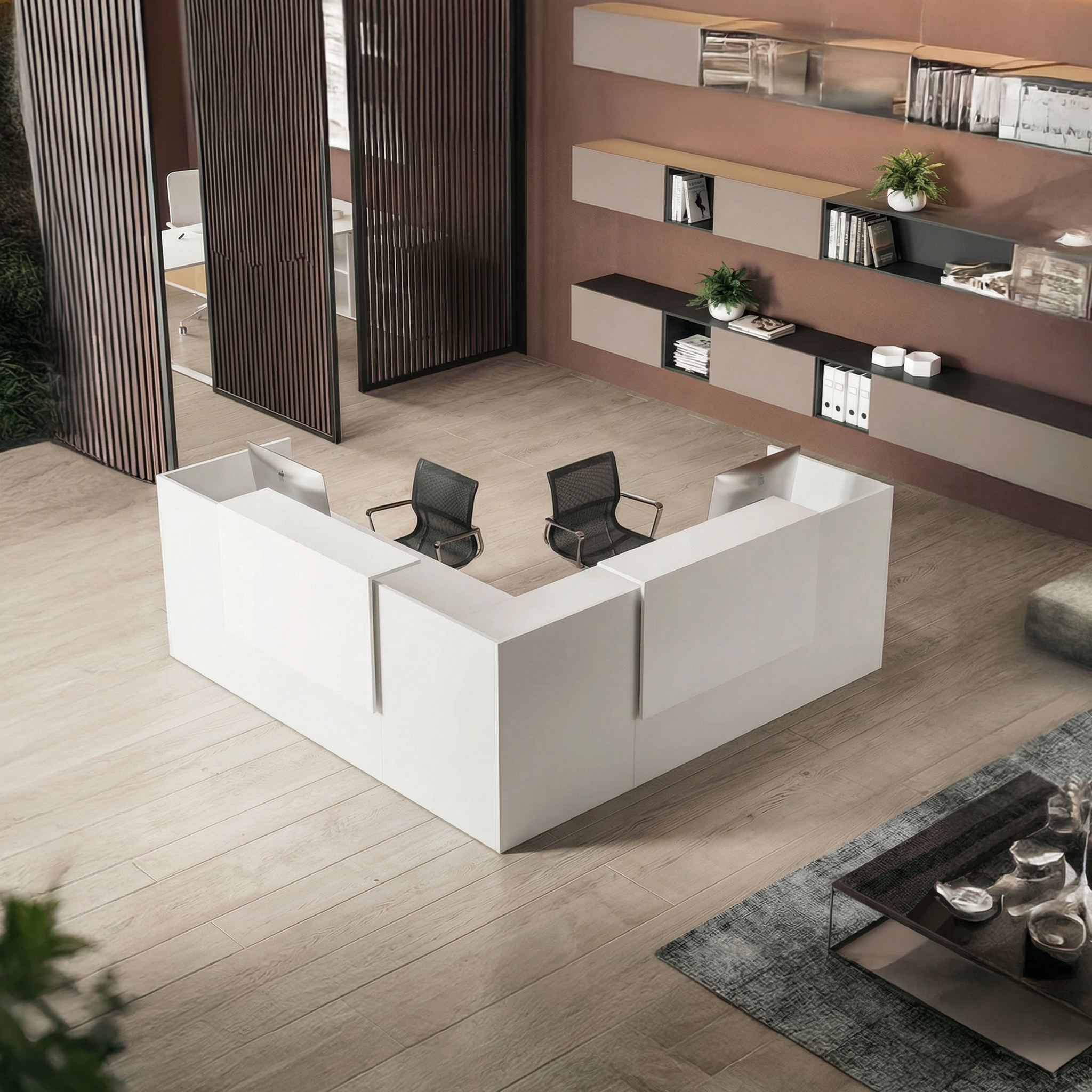 Jürgen L-Shaped Reception Table