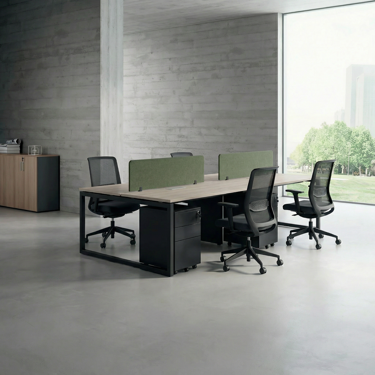 Workstation In Loop Leg-4 Person (Face To Face)