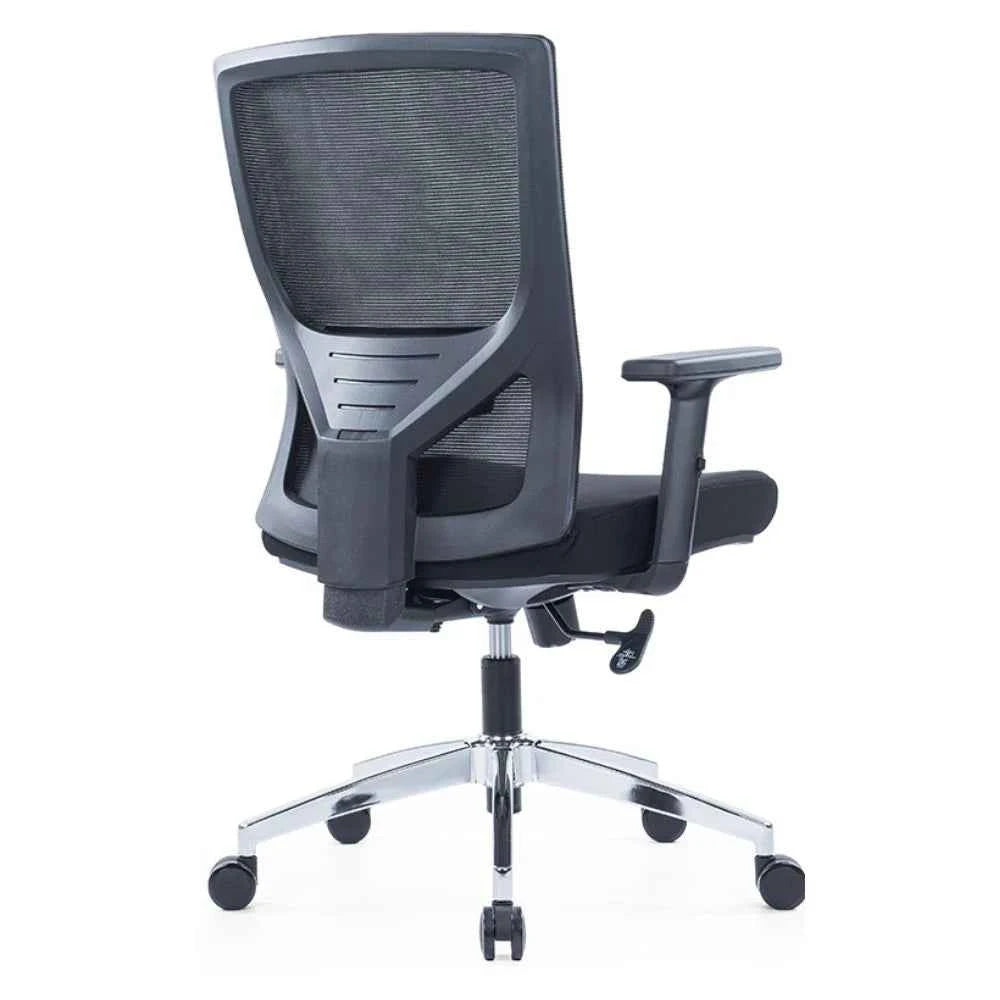 Ella Ergonomic Medium Back Chair (Black)