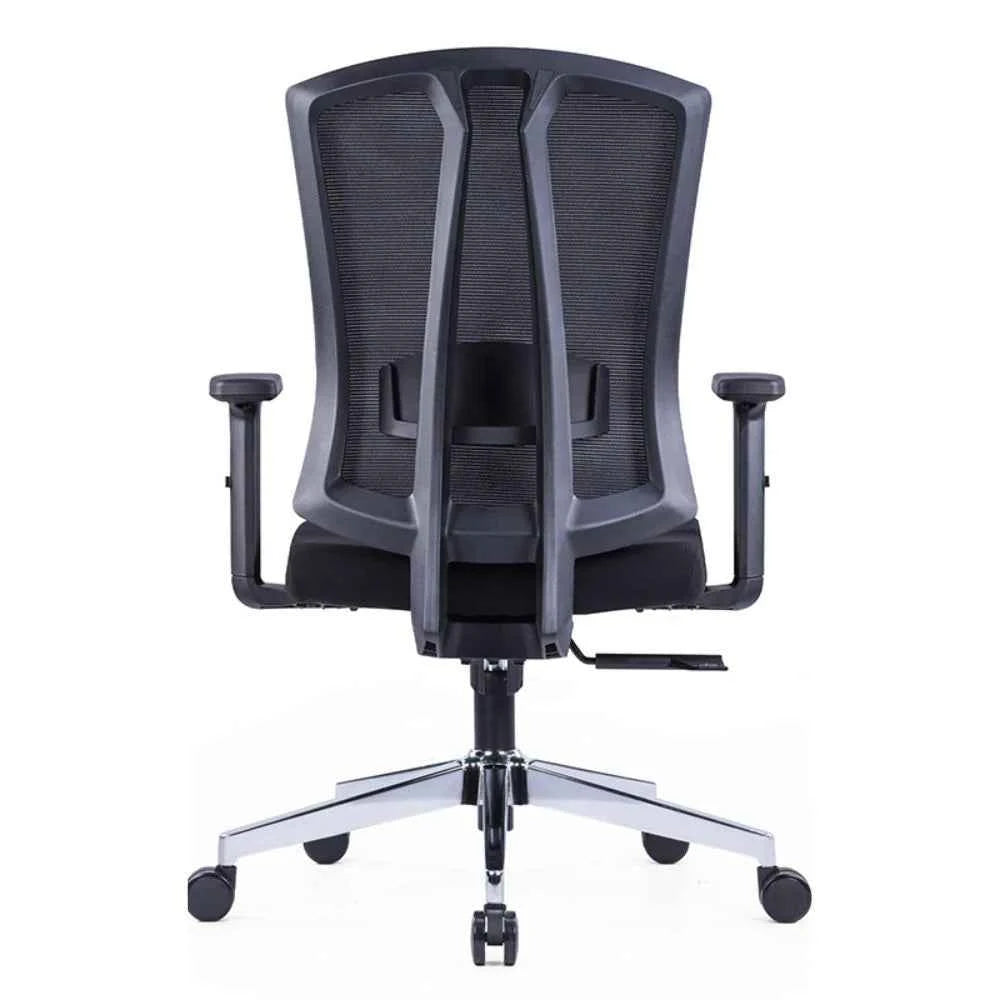 Mia Ergonomic Medium Back Chair (Black)