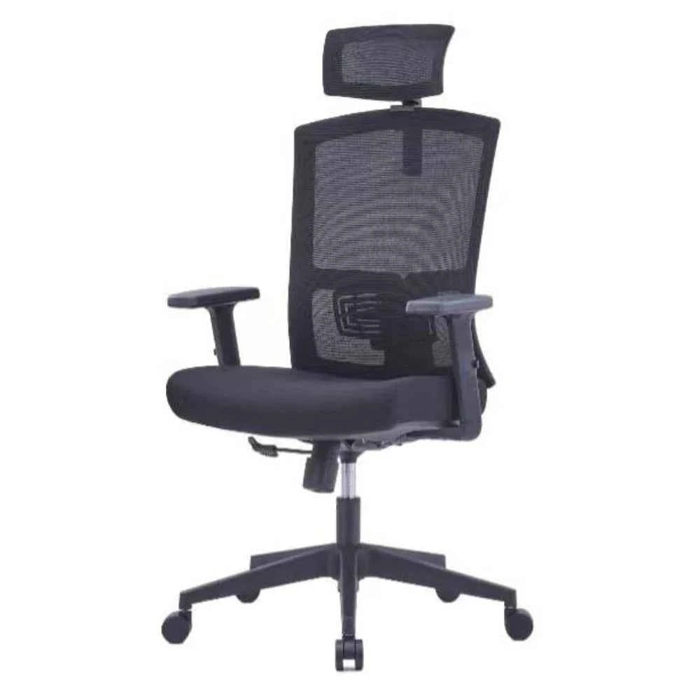 Anna Ergonomic High Back Chair (Black)