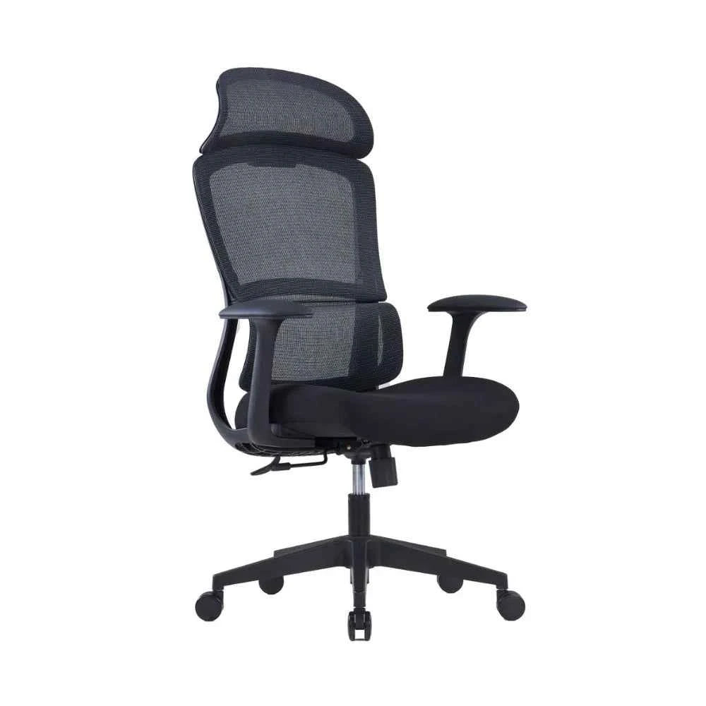 Mila Ergonomic High Back Chair (Black)
