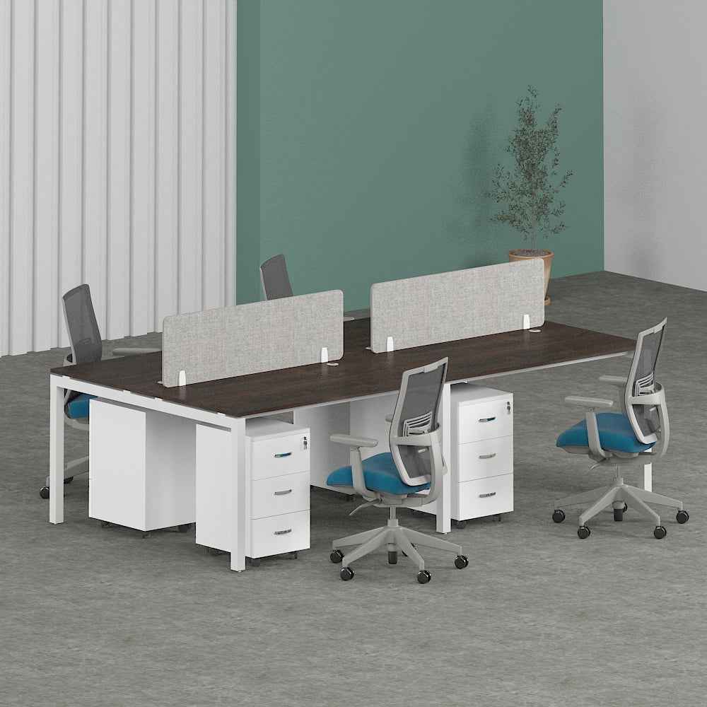 Matrix Workstation In Loop Leg-4 Person (Face To Face)