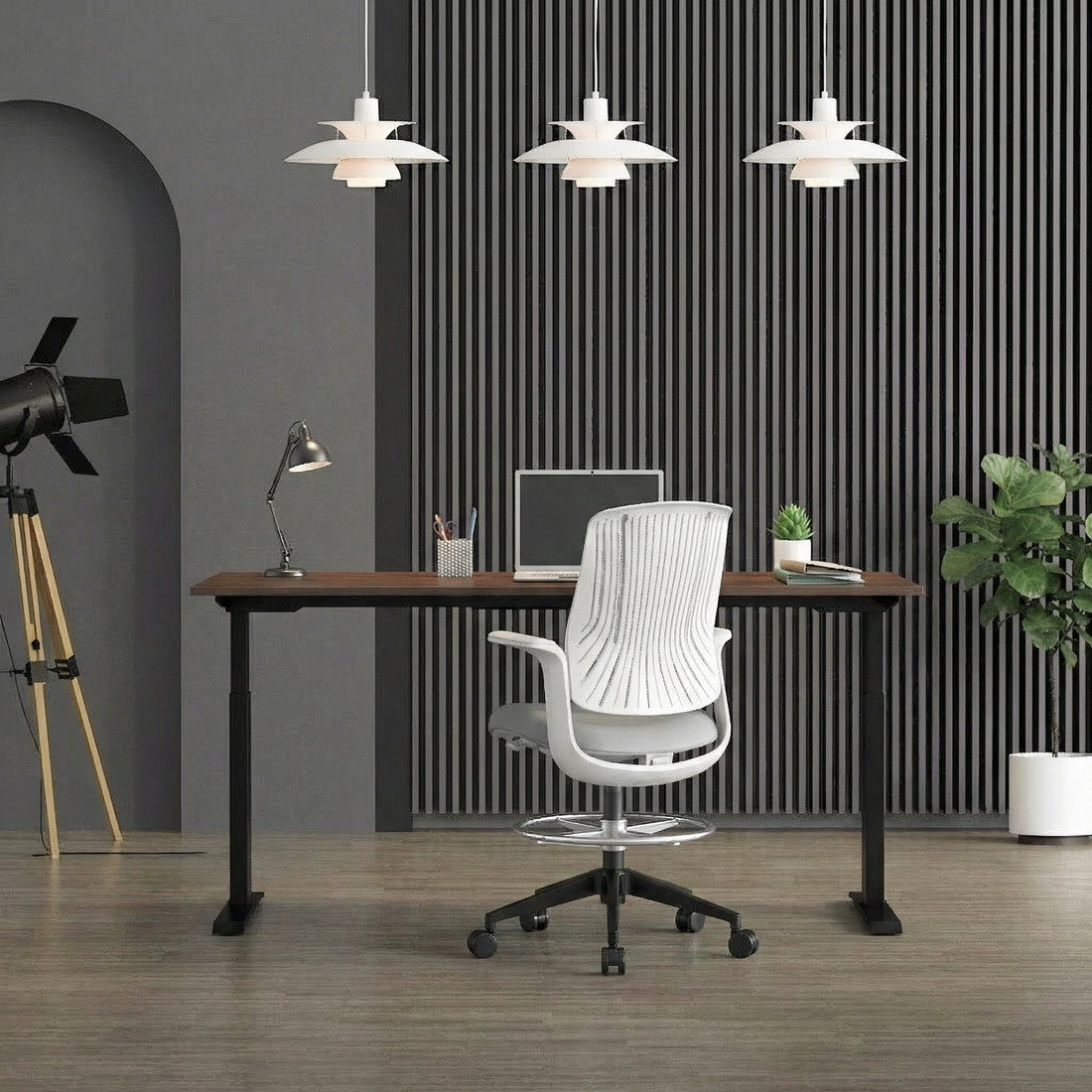 Electric Dual Motor Height Adjustable Standing Table (Black Frame)