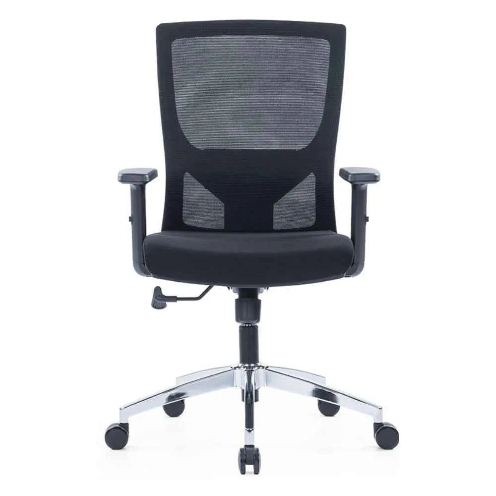 Ella Ergonomic Medium Back Chair (Black)