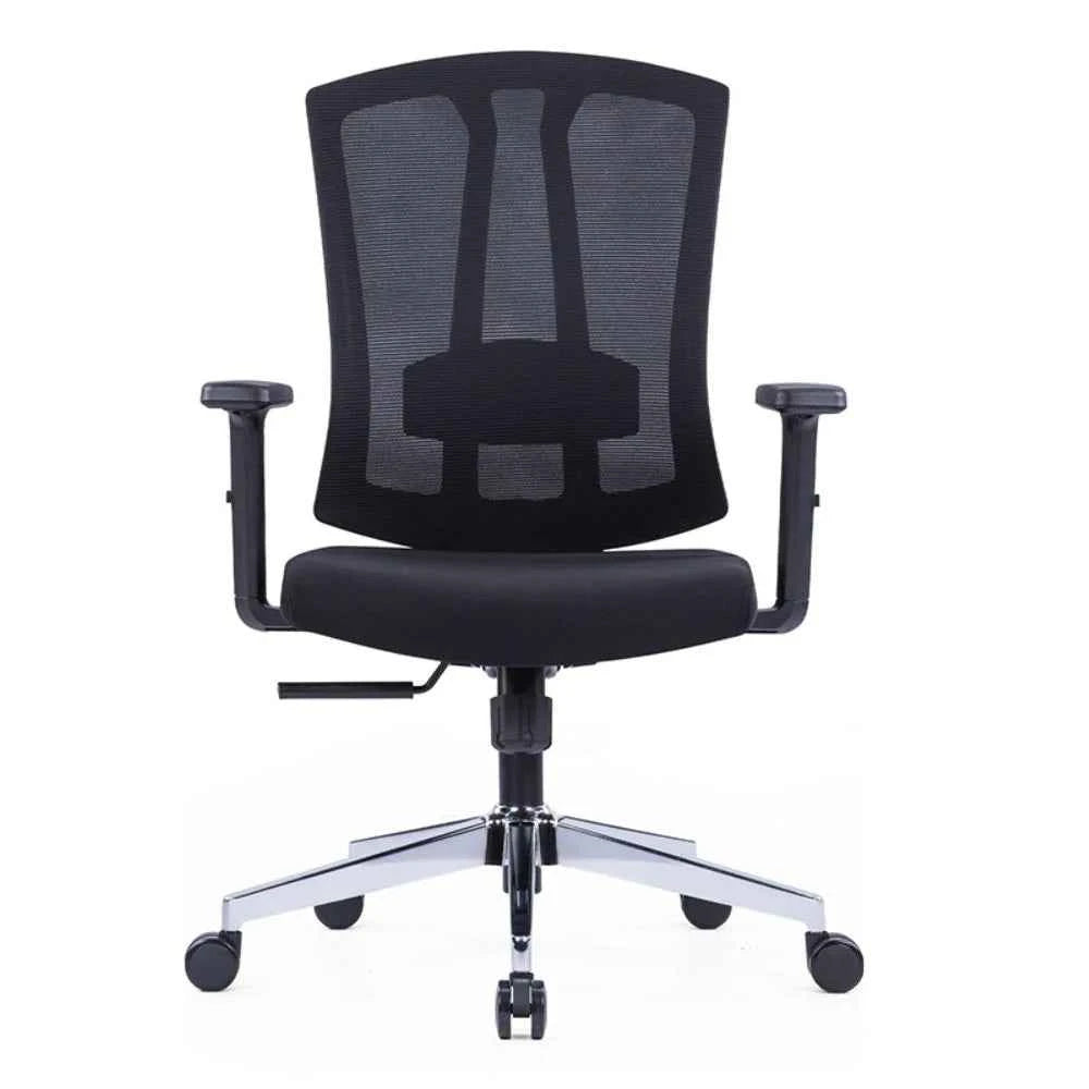 Mia Ergonomic Medium Back Chair (Black)