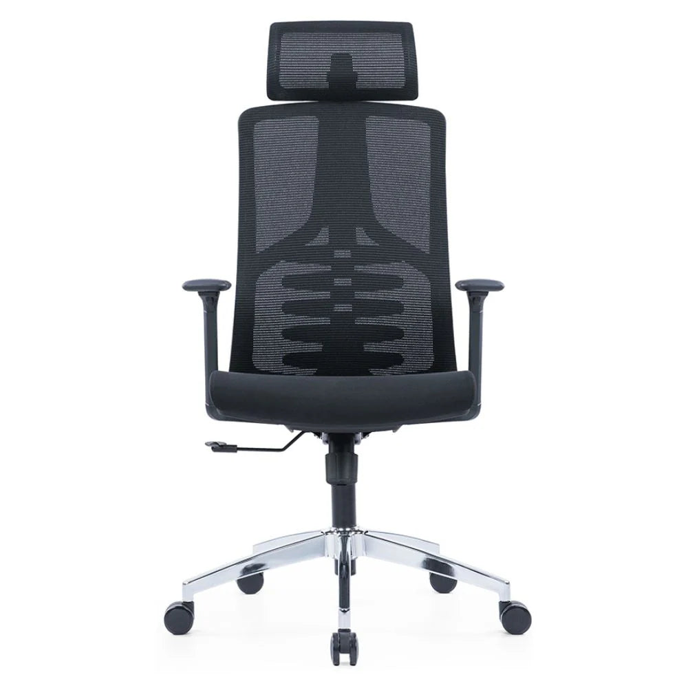 Lena Ergonomic High Back Chair (Black)