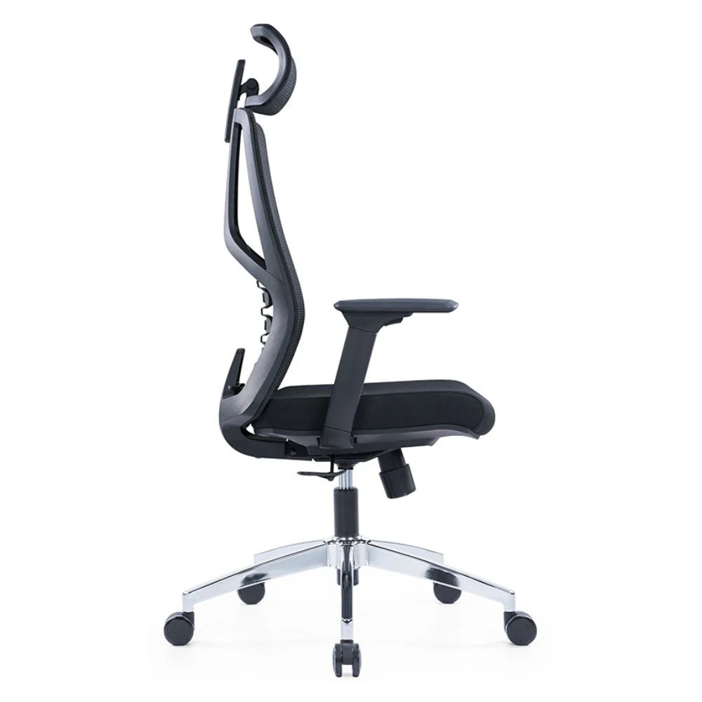 Lena Ergonomic High Back Chair (Black)