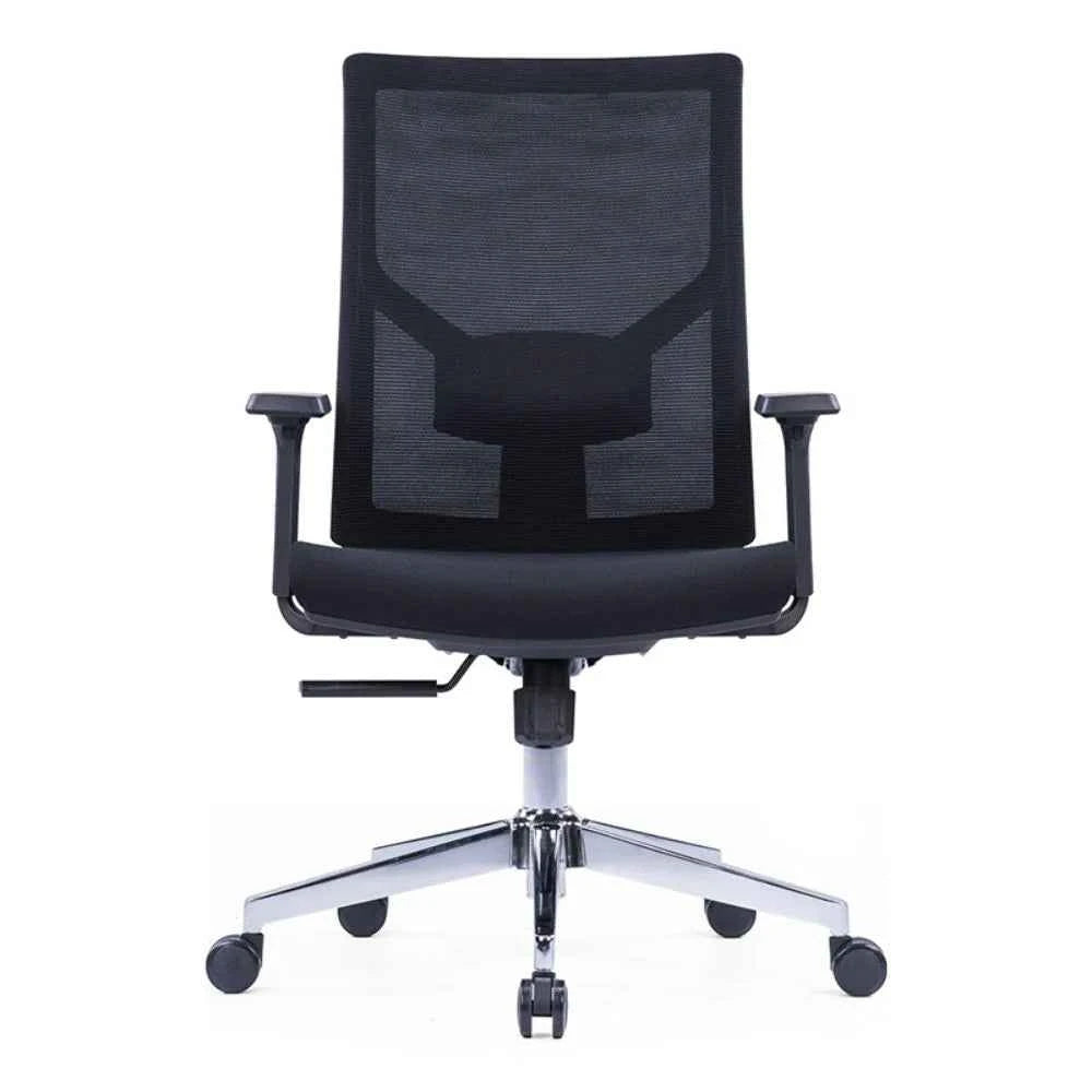 Lea Ergonomic Medium Back Chair (Black)