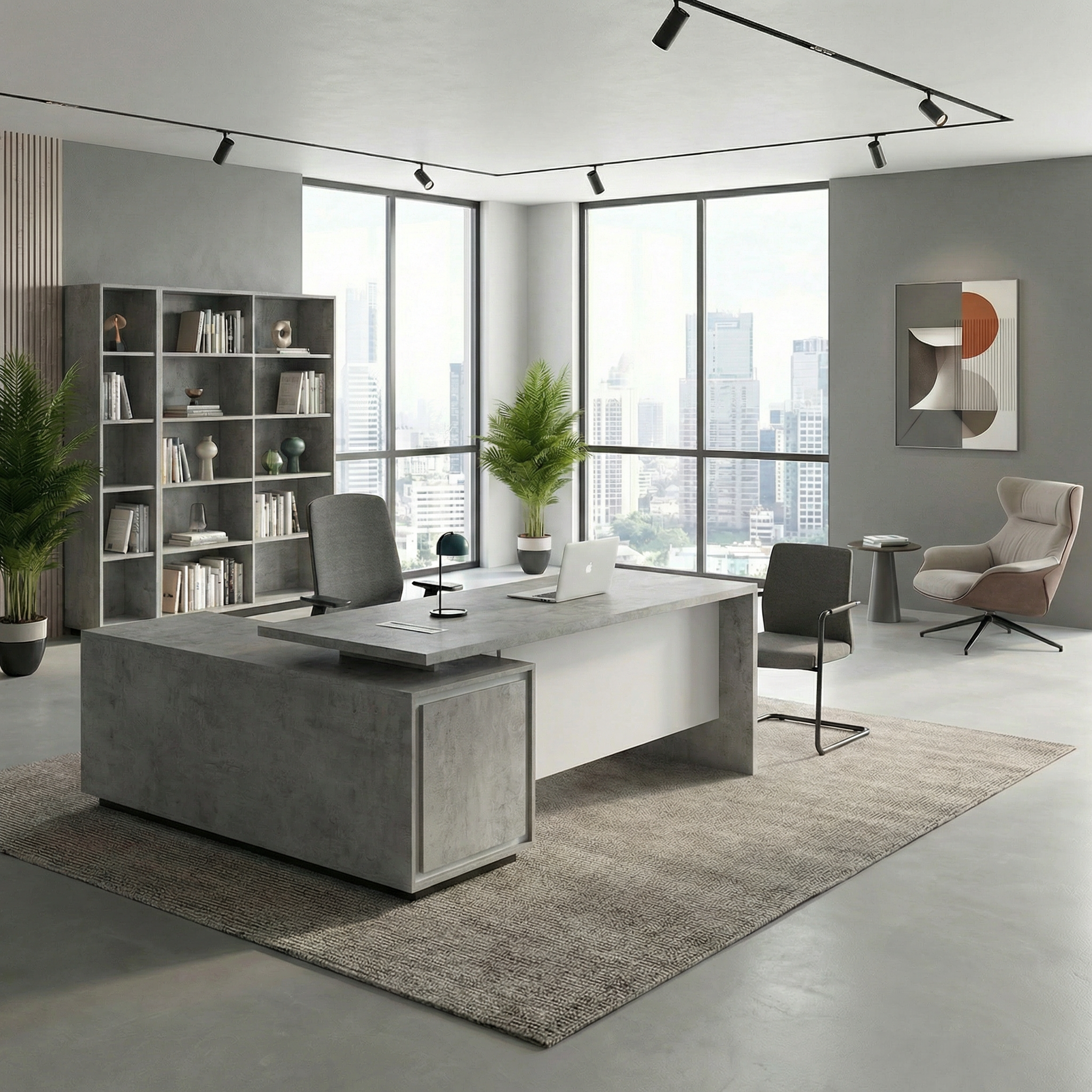 Hagen Executive Desk | Premium Corporate Office Furniture UAE