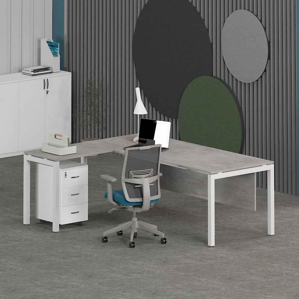 Matrix L-Shaped Executive Desk