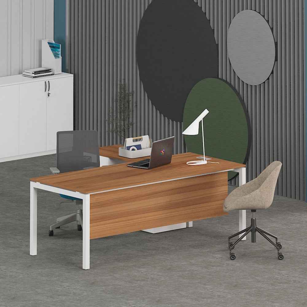 Matrix Office Executive Desk (with Side Cabinet)