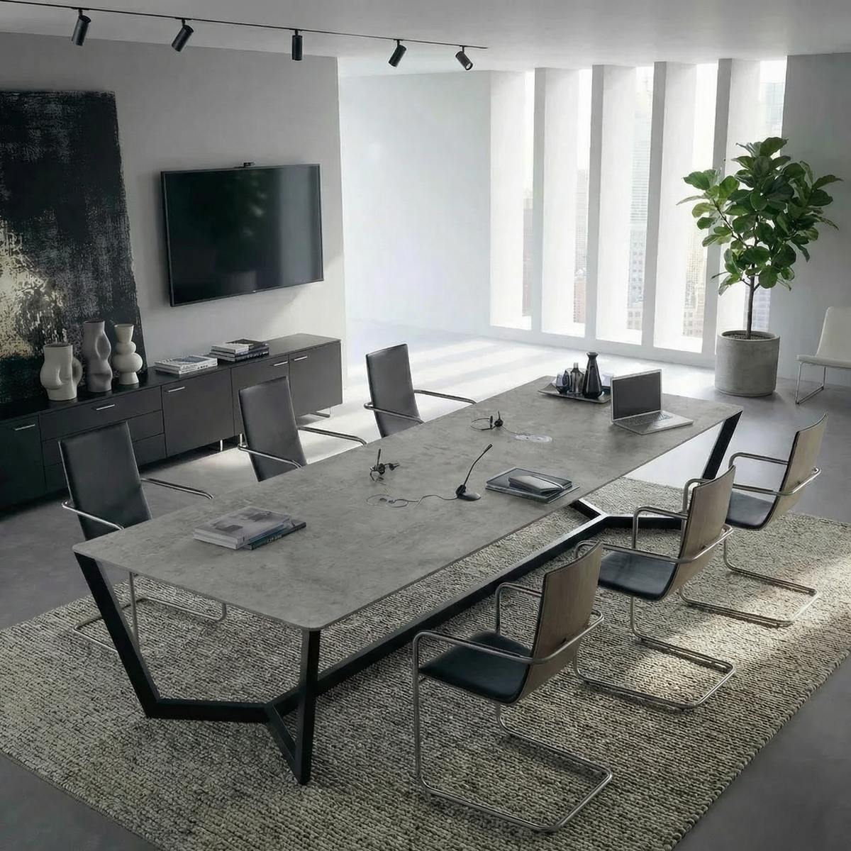 Platinum Boardroom Table