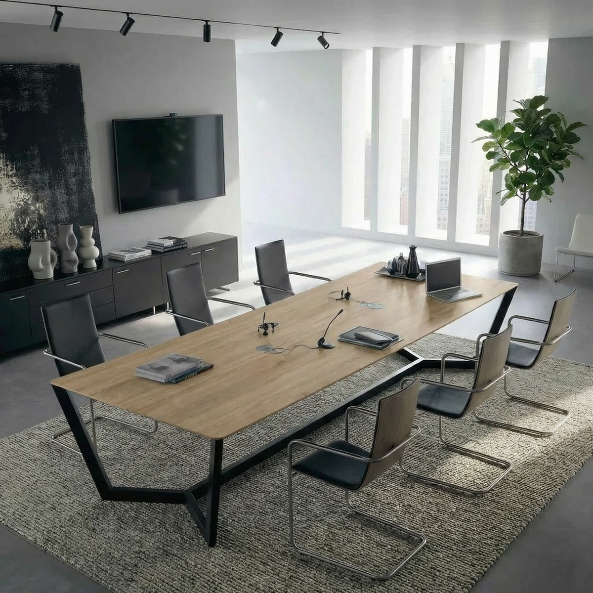 Platinum Boardroom Table