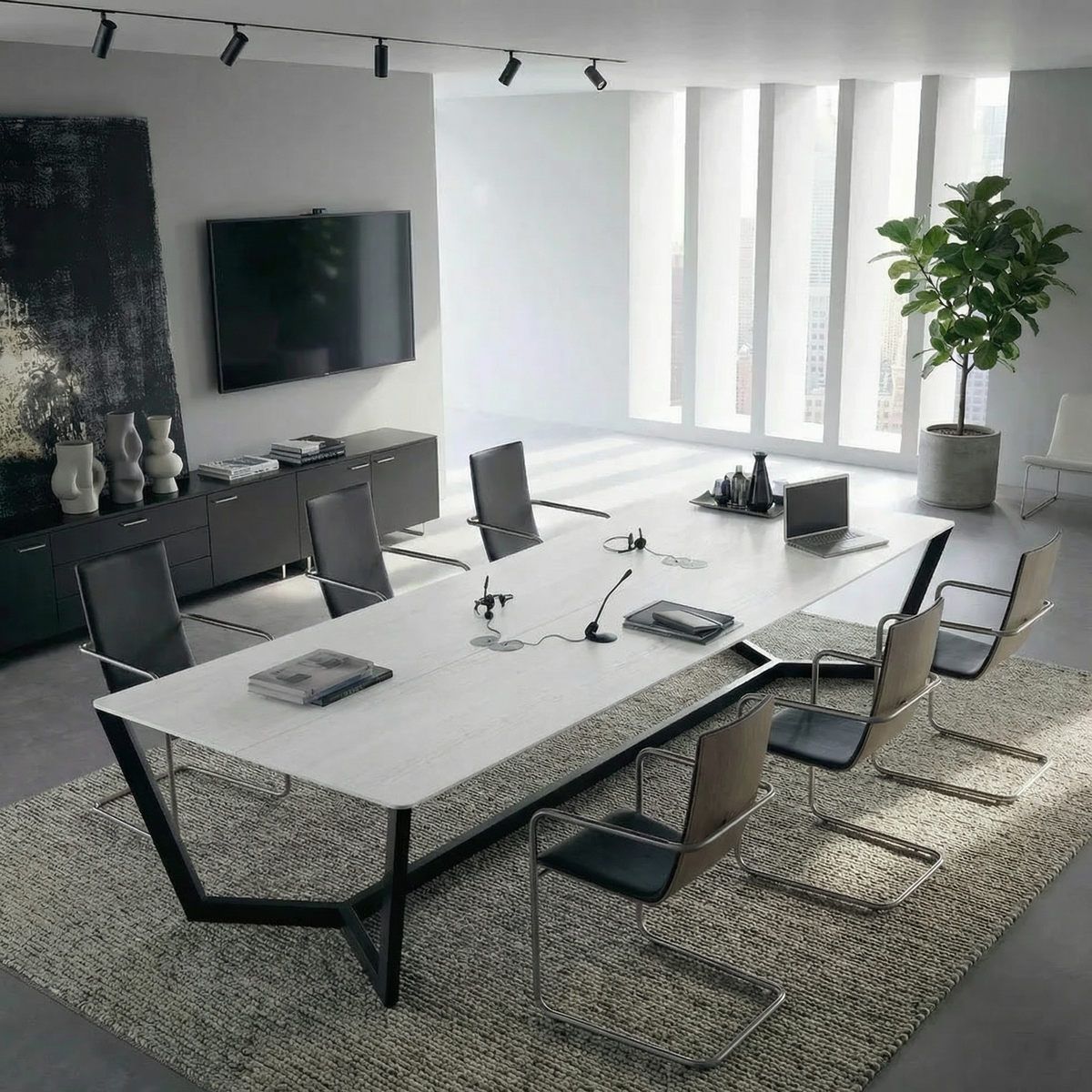 Platinum Boardroom Table