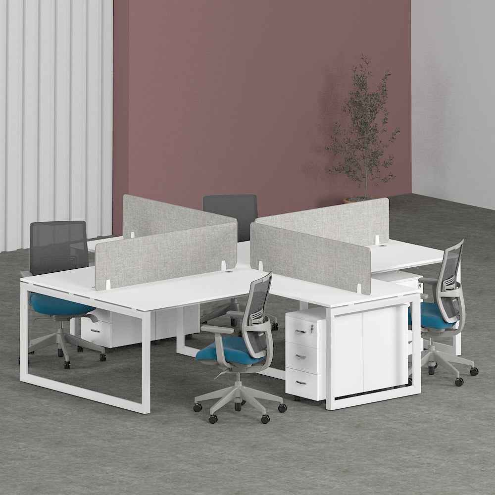 Solana Workstation Cluster of 4 Face-to-Face (Cross-Shape)