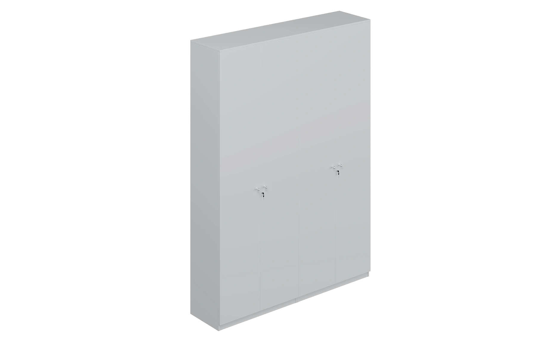 White Four-Door Full Height Storage (File) Cabinet