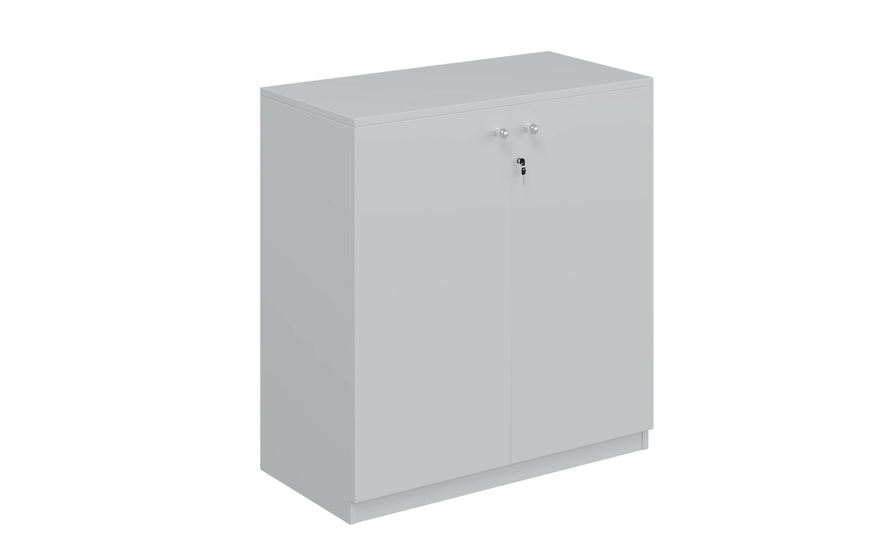 White Two-Door (Low Height) Storage Cabinet