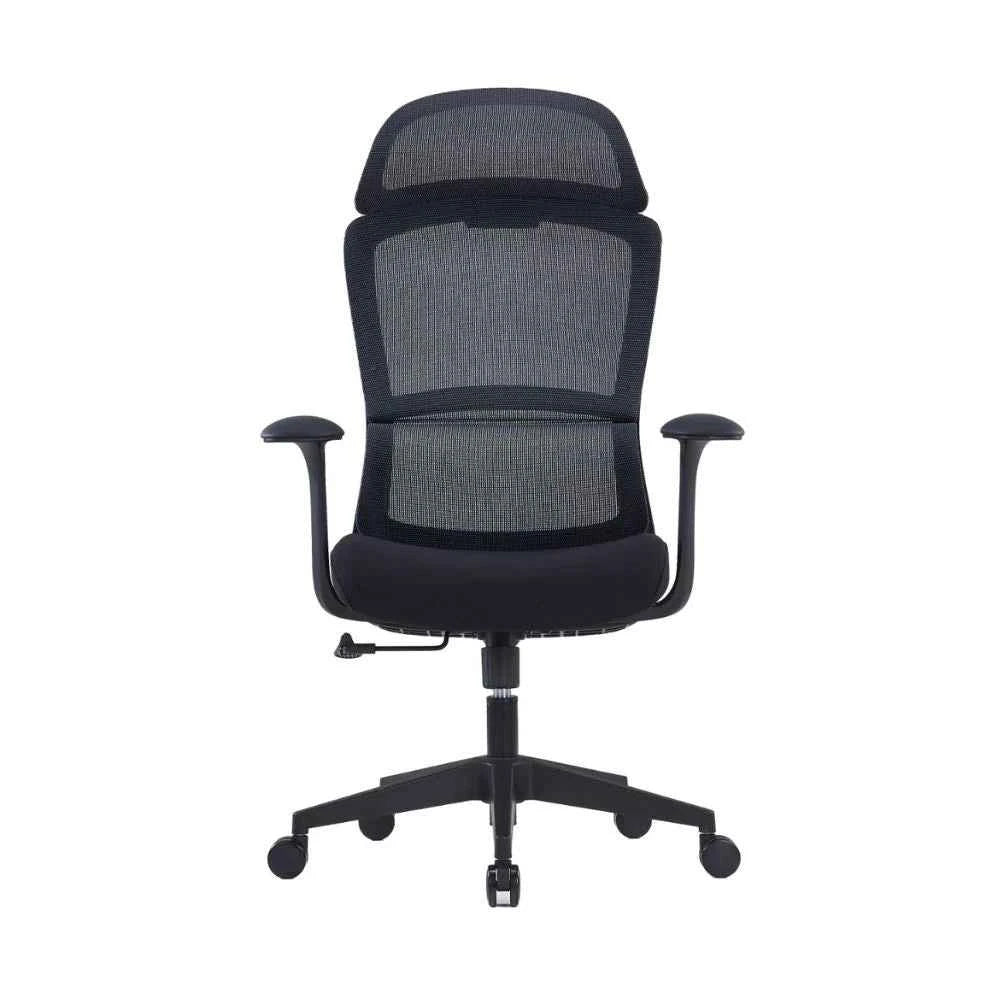 Mila Ergonomic High Back Chair (Black)