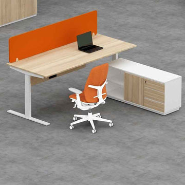 Height Adjustable Desk With Side Return